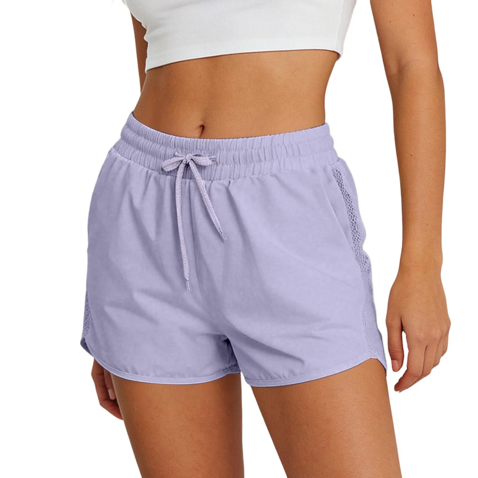 SGMVNU Workout Shorts for Women Breathable Casual Drawstring Elastic Waist Shorts Summer Running ... | Walmart (CA)