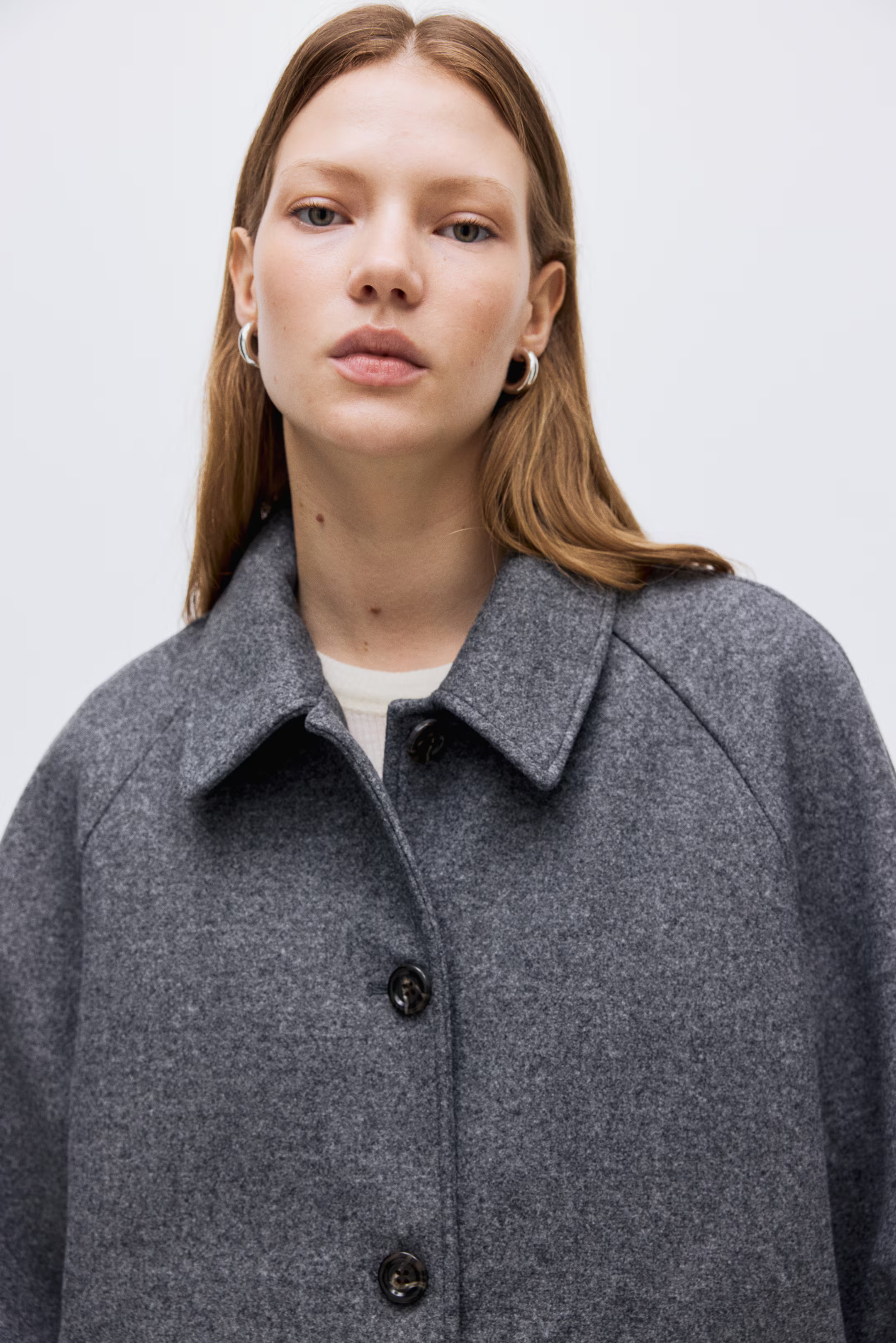 Car Coat - Grau - Ladies | H&M AT | H&M (DE, AT, CH, NL, FI)