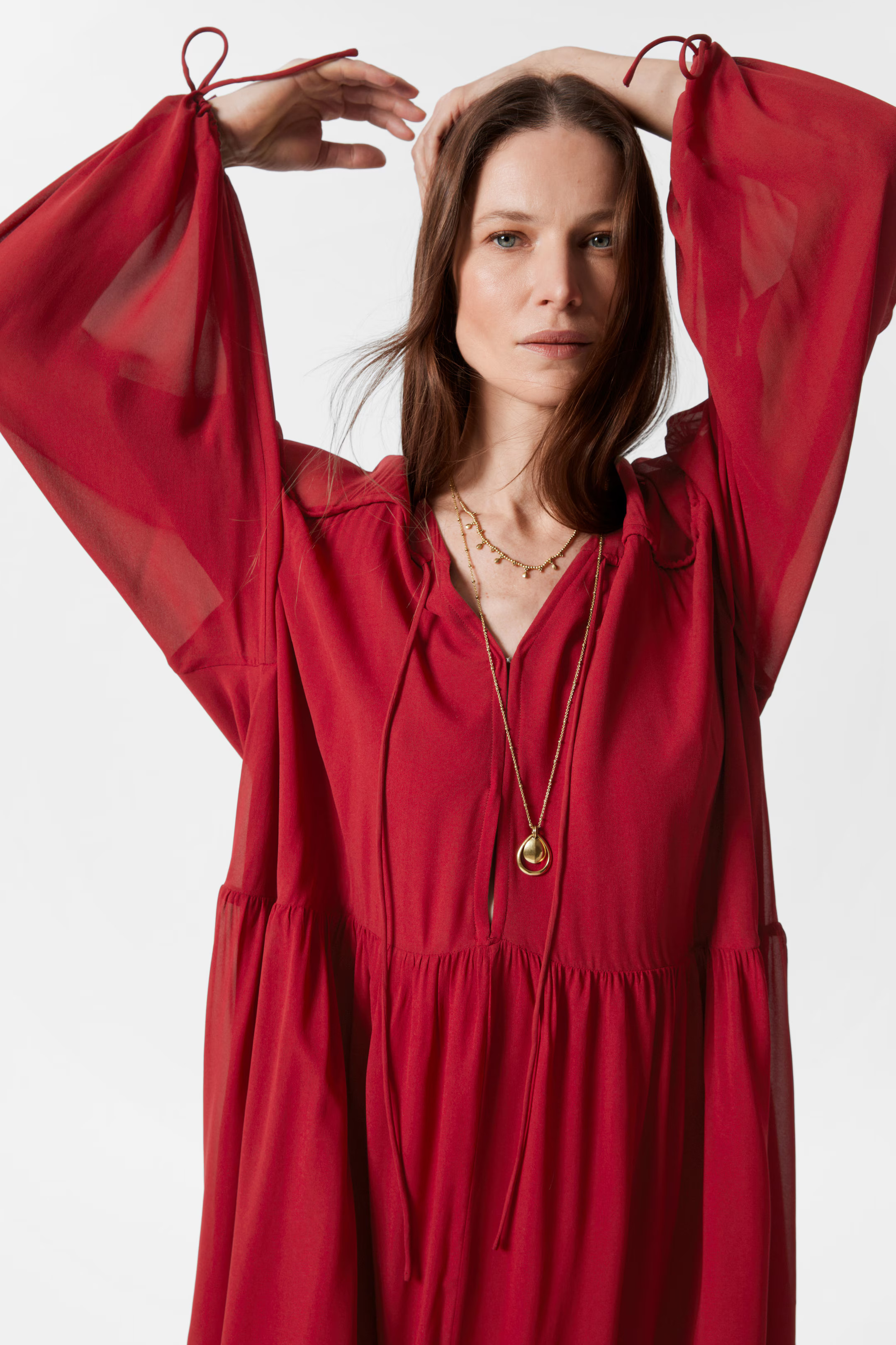 Soepelvallende maxi-jurk | H&M (DE, AT, CH, NL, FI)