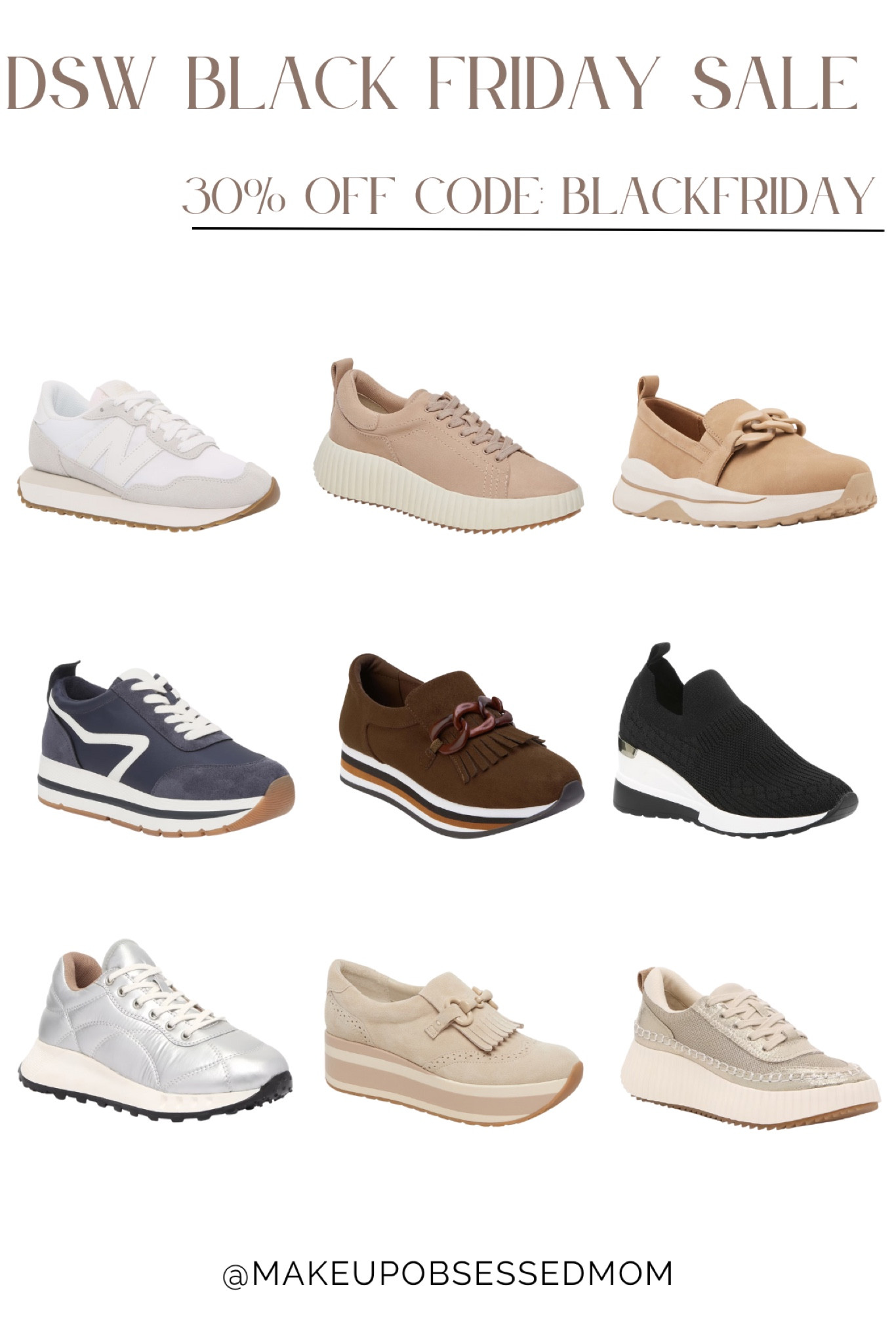 Here are some cute platform-style neutral-colored sneakers to easily pair with any outfit! You can get them for 30% off with code BLACKFRIDAY upon checkout. #shoeinspo #midlifestyle #cyberweek #comfyshoes

#LTKover40 #LTKshoecrush #LTKCyberWeek