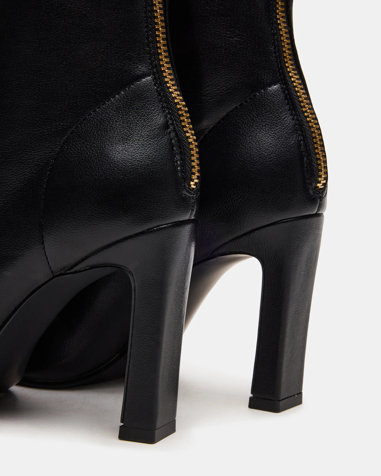 KHELAN Black Square-Toe Heeled Women's Ankle Boot | Steve Madden (US)