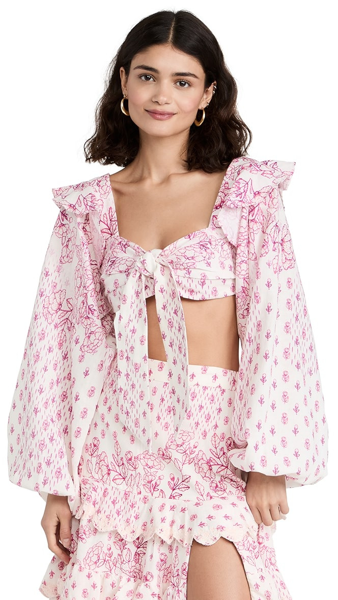 Suki Linen Crop Top | Shopbop