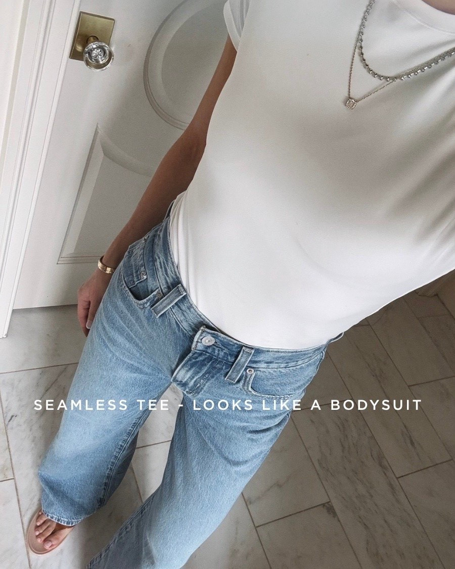 This seamless tee looks designer but is only $19.

#LTKSaleAlert #LTKSeasonal