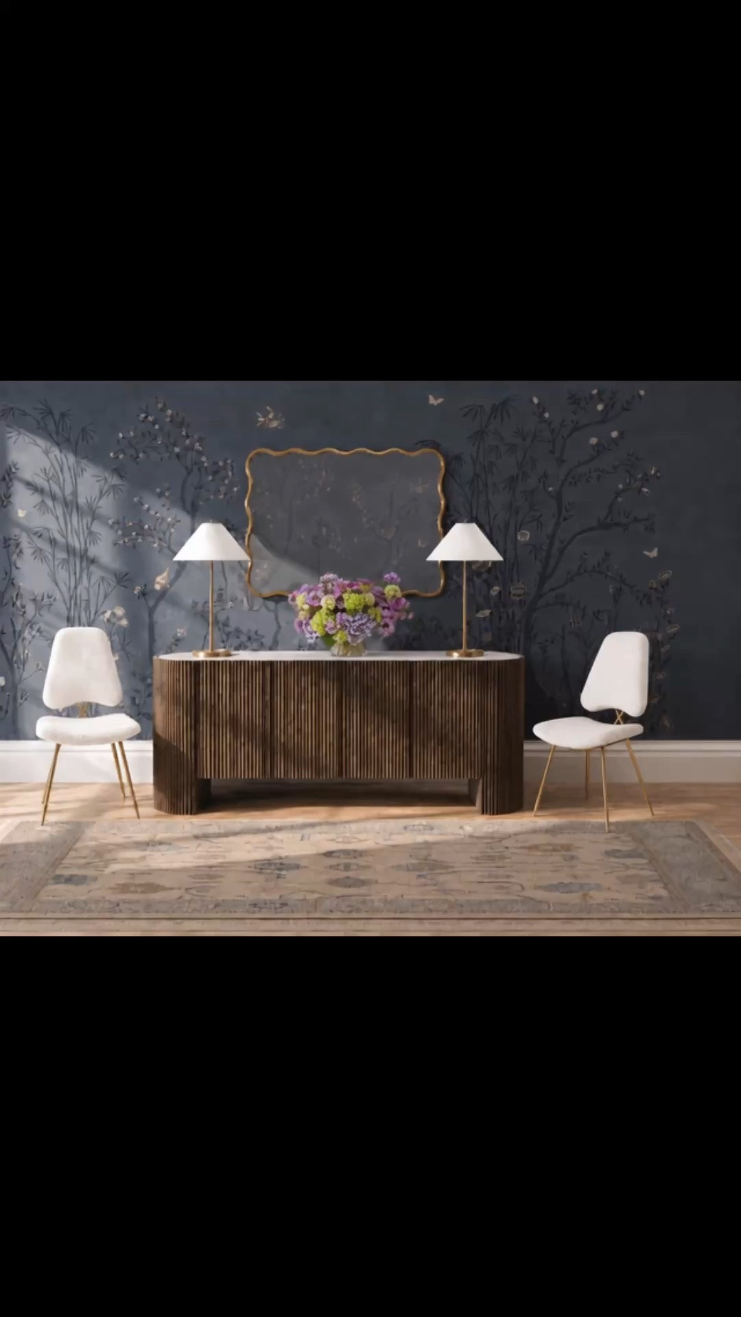 Imagine coming home to this. ✨

A rich, layered entryway that instantly feels warm, inviting, and a little more cocooning as we transition into the warmer tones of the season. The deep blue mural creates an enveloping backdrop, while warm wood, soft ivory seating, brass accents, a patterned rug, and vibrant florals bring in depth and color without making the space feel heavy.

It’s the kind of entrance that makes coming home feel especially good—calm, collected, and like your own little sanctuary.

#Entryway #EntrywayDecor #EntrywayDesign #ComeHome #HomeSanctuary #WarmInteriors #SeasonalTransition #FallTransition #Sideboard #ConsoleTable #Mural #ChinoiserieMural #DiningChair #BoucleChair #Rug #RunnerRug #TableLamp #WallMirror #FlowerArrangement #Art #HomeDecor #ModernClassic #LTKHome #LTKdayinmylife

#LTKdayinmylife #LTKHome #LTKSaleAlert