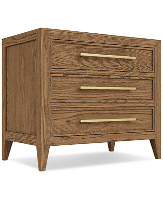 Everleigh Three Drawer Nightstand - Macy's | Macy's