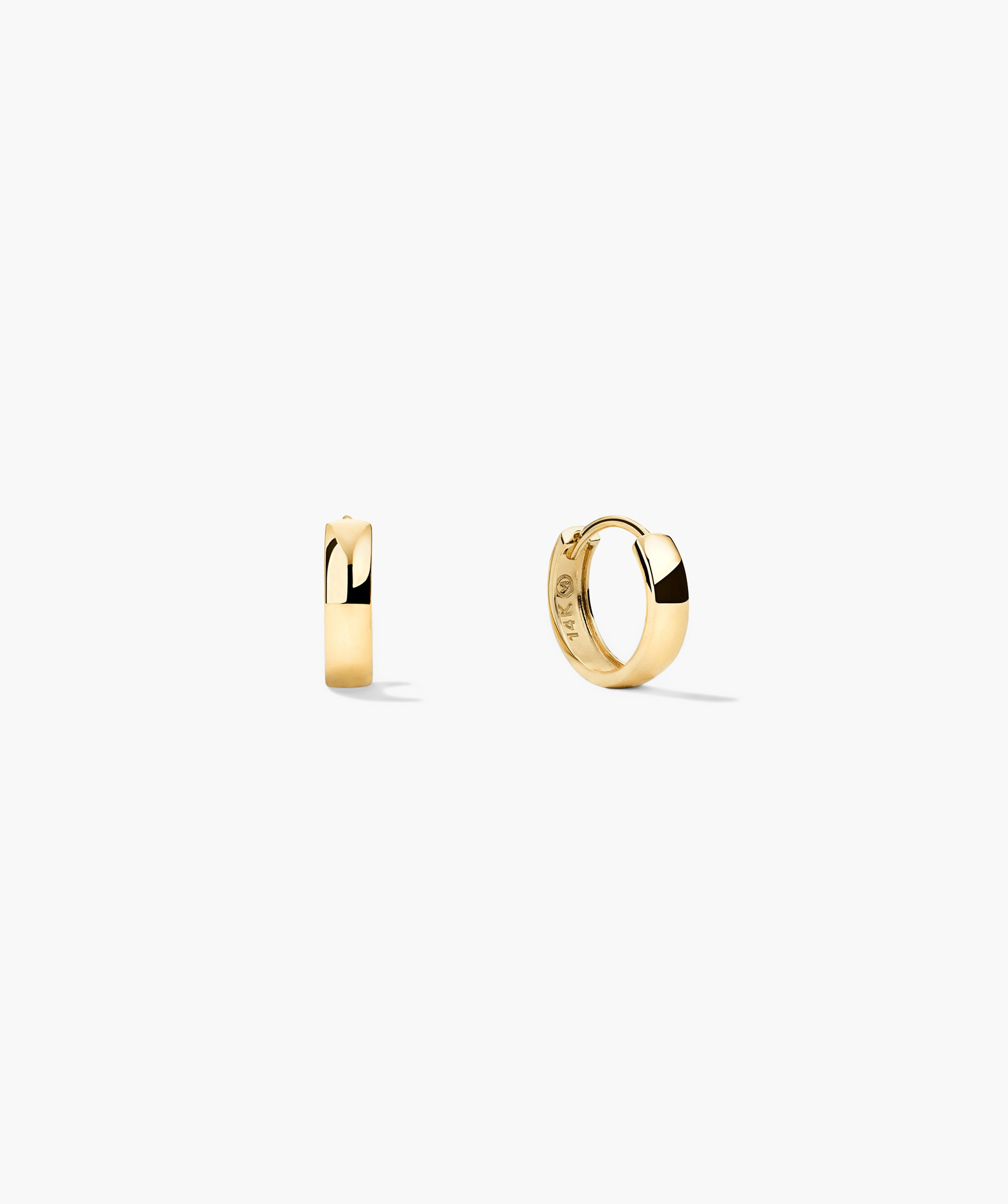 Bold Huggie Hoops | Mejuri Fine Crew