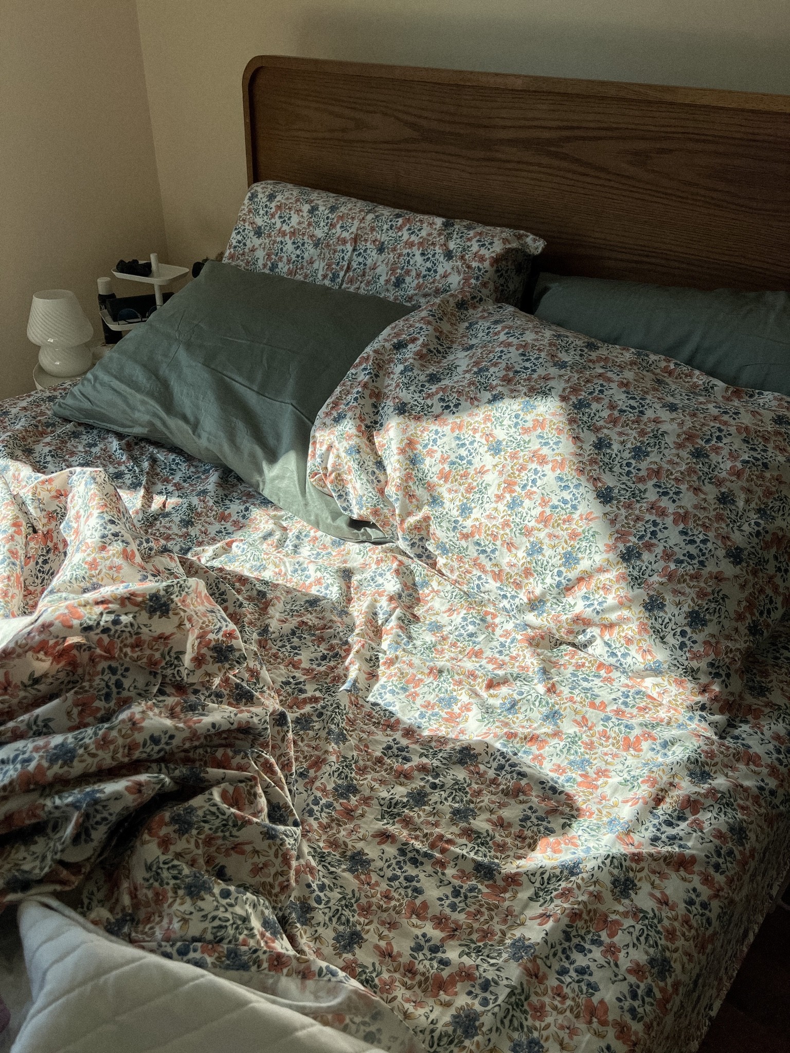 sage green and floral bedding

#LTKhome