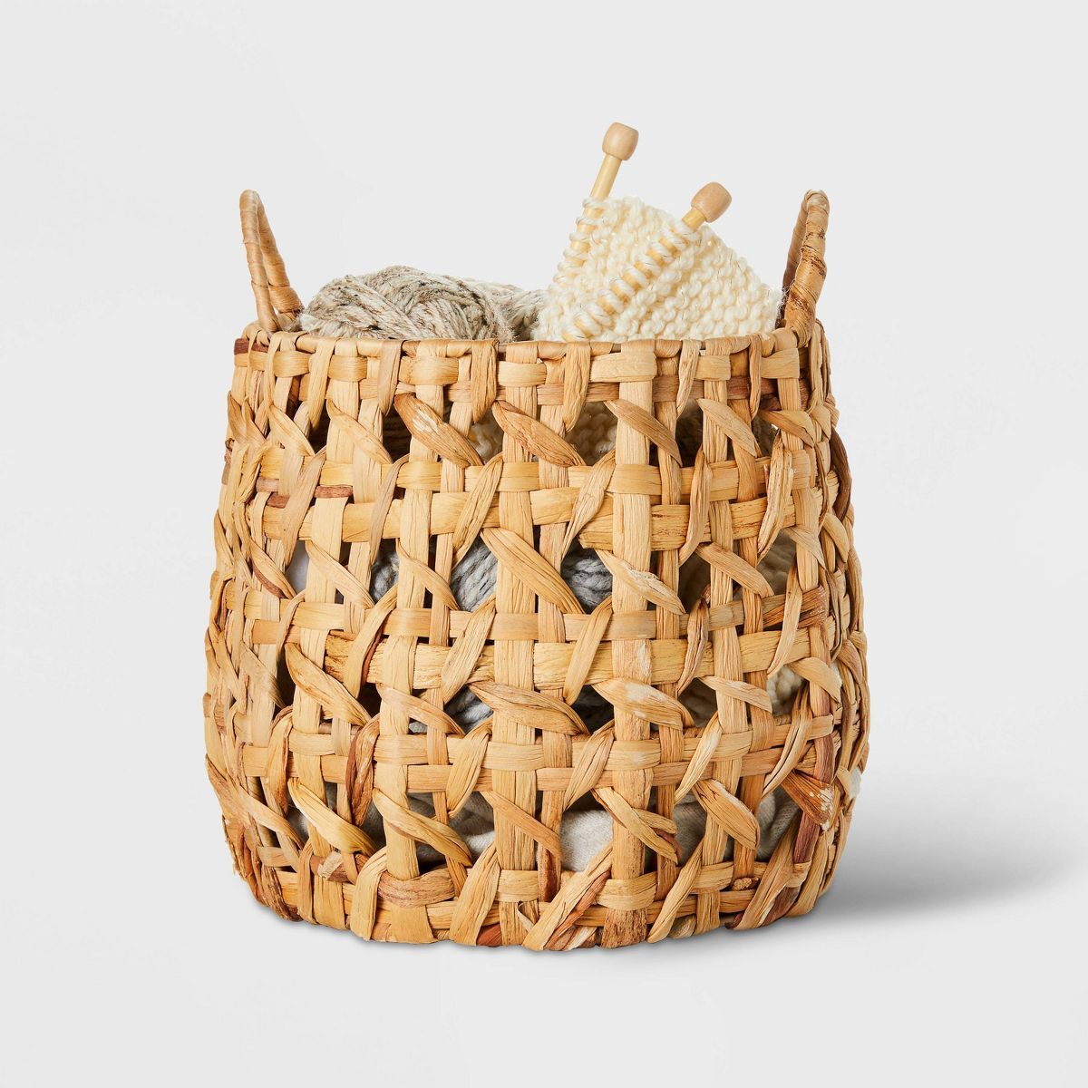 Woven Natural Decorative Cane Pattern Small Basket - Threshold™ | Target