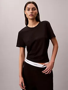 Terry Lounge Crewneck Sleep T-Shirt | Calvin Klein | Calvin Klein (US)