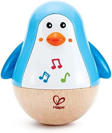 Amazon.com: Hape Penguin Musical Wobbler | Colorful Wobbling Melody Penguin, Roly Poly Toy for Ki... | Amazon (US)
