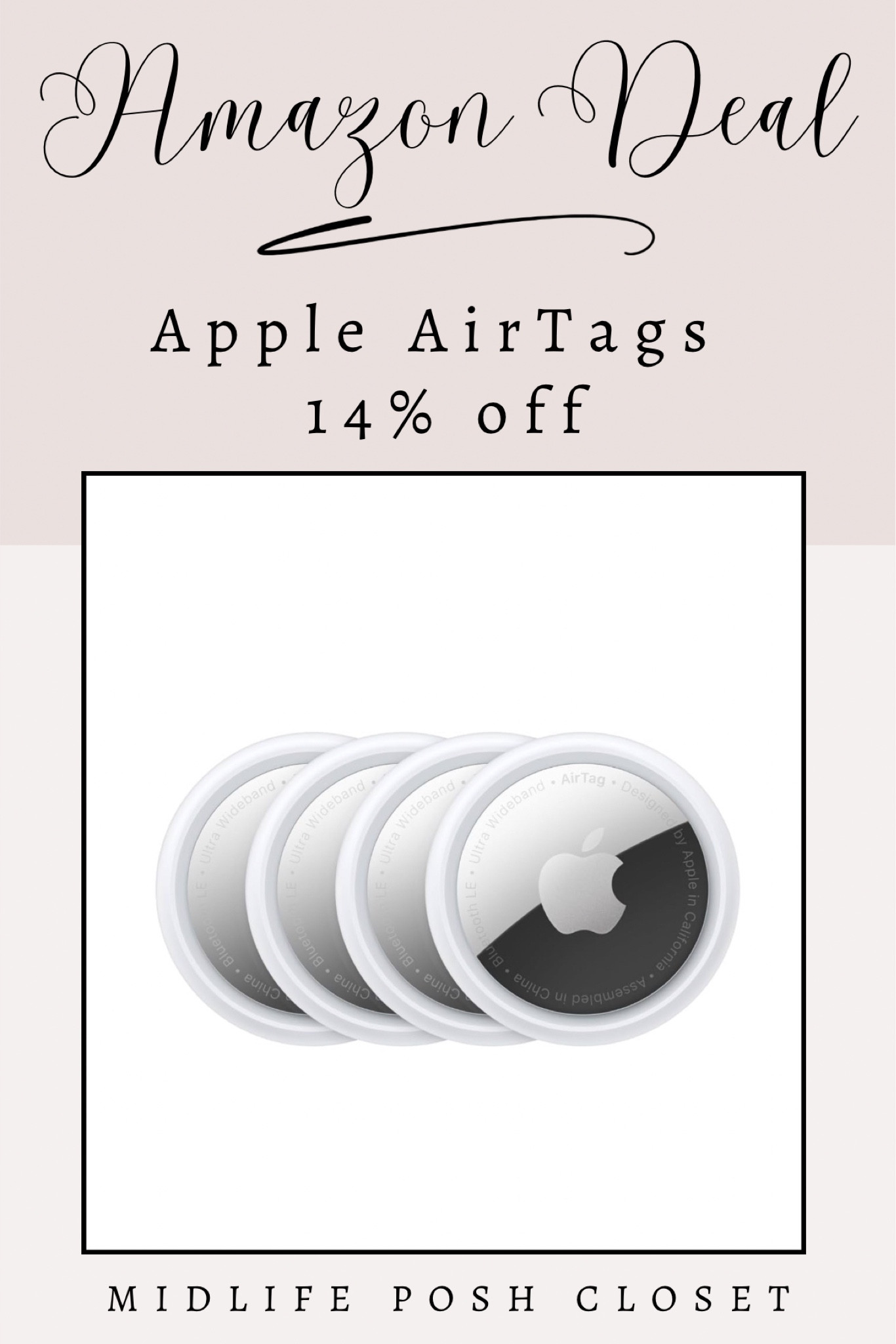 Apple AirTags are 14% off on Amazon right now. These are great for travel: stick them in any check bag in case your baggage gets lost. Airlines are having trouble losing golf clubs right now so we are putting them in our golf clubs as we had to Pebble Beach this weekend.

#LTKSaleAlert #LTKTravel