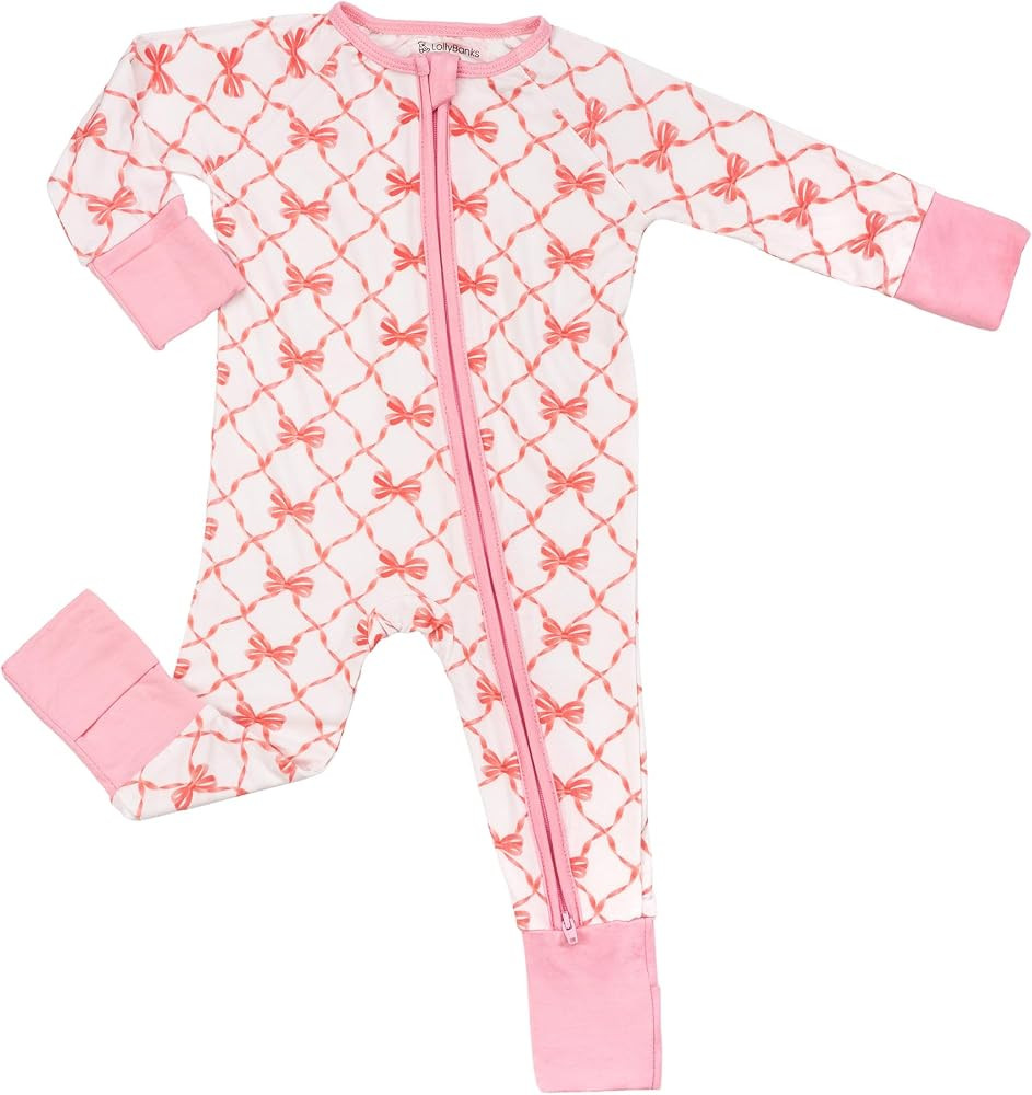LollyBanks Baby Pajamas, 2-Way Zipper Romper, 95% Viscose Made from Bamboo and 5% Spandex, Baby S... | Amazon (US)