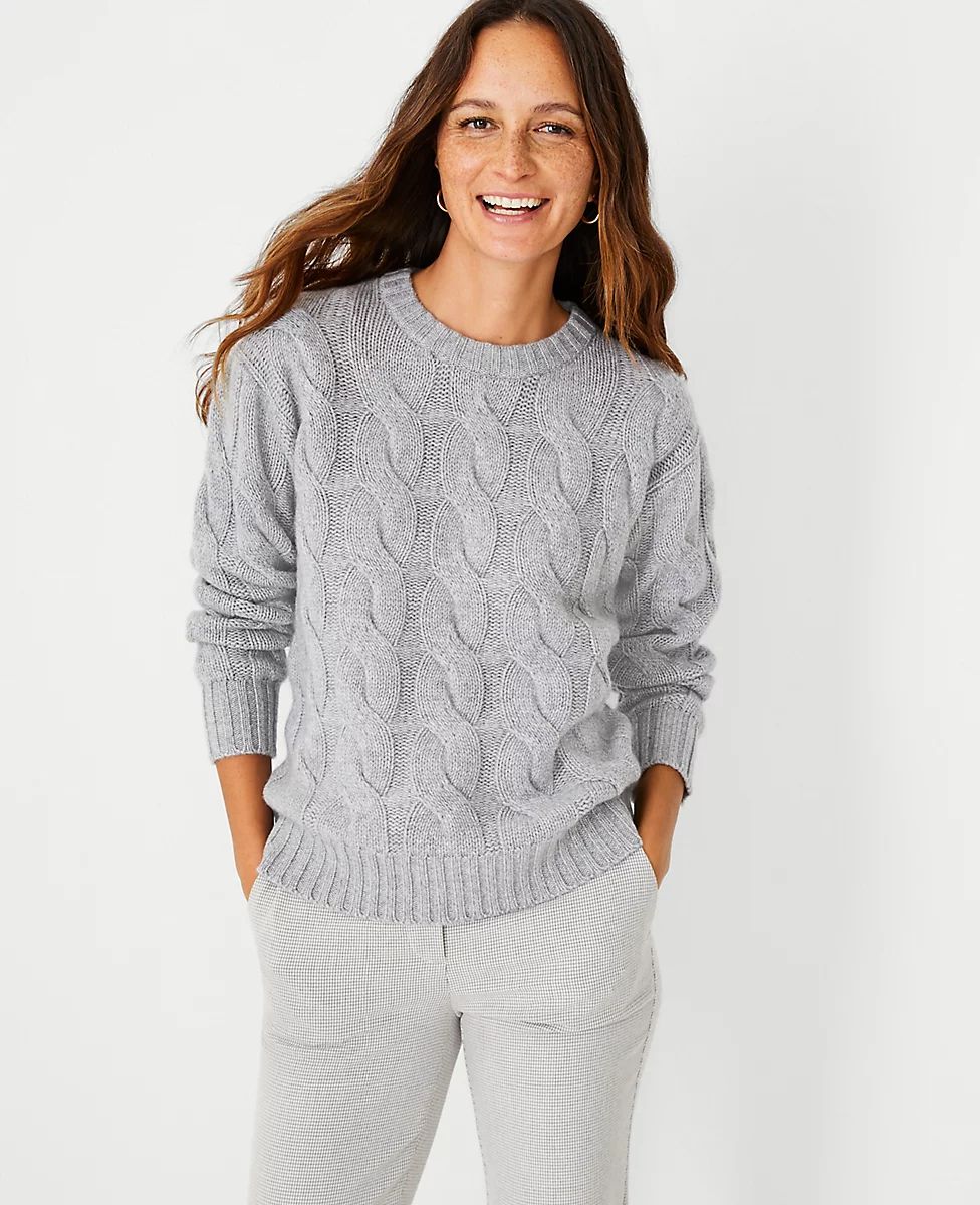Cashmere Cable Sweater | Ann Taylor (US)