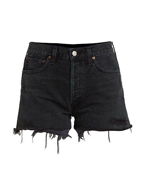 Parker Distressed Jean Shorts | Saks Fifth Avenue