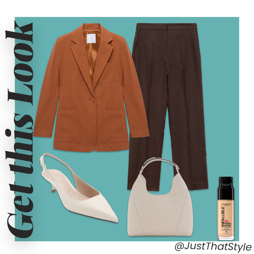 Pumpkin spice power move 🎃
Strutted into Monday in rust + mocha—heads turned, jaws dropped.
L'Oréal glows on, latte in hand, ready to run the boardroom.
Shop the slay 

#BossVibes #PumpkinSpiceFit #BlazerGoals #FallFashion #LTKWorkwear #StyleStory #JustThatStyle #InfallibleFoundation 

 #LTKStyleTip #LTKWorkwear