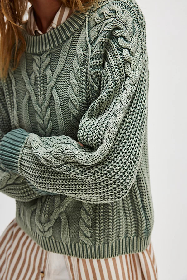 Frankie Cable Sweater | Free People (Global - UK&FR Excluded)