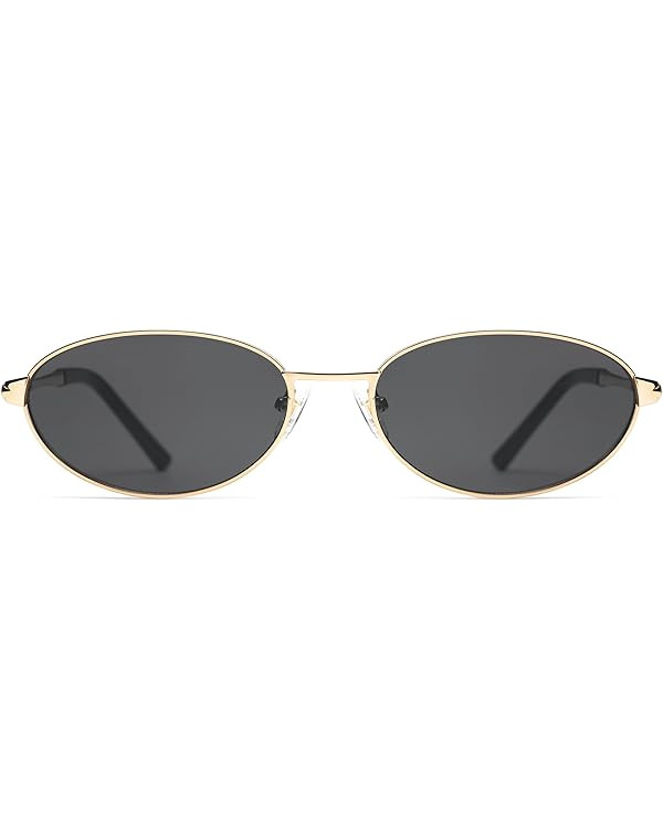 Retro Oval Sunglasses for Women Mens with Spring Hinge Sunnies AP3696 | Amazon (US)