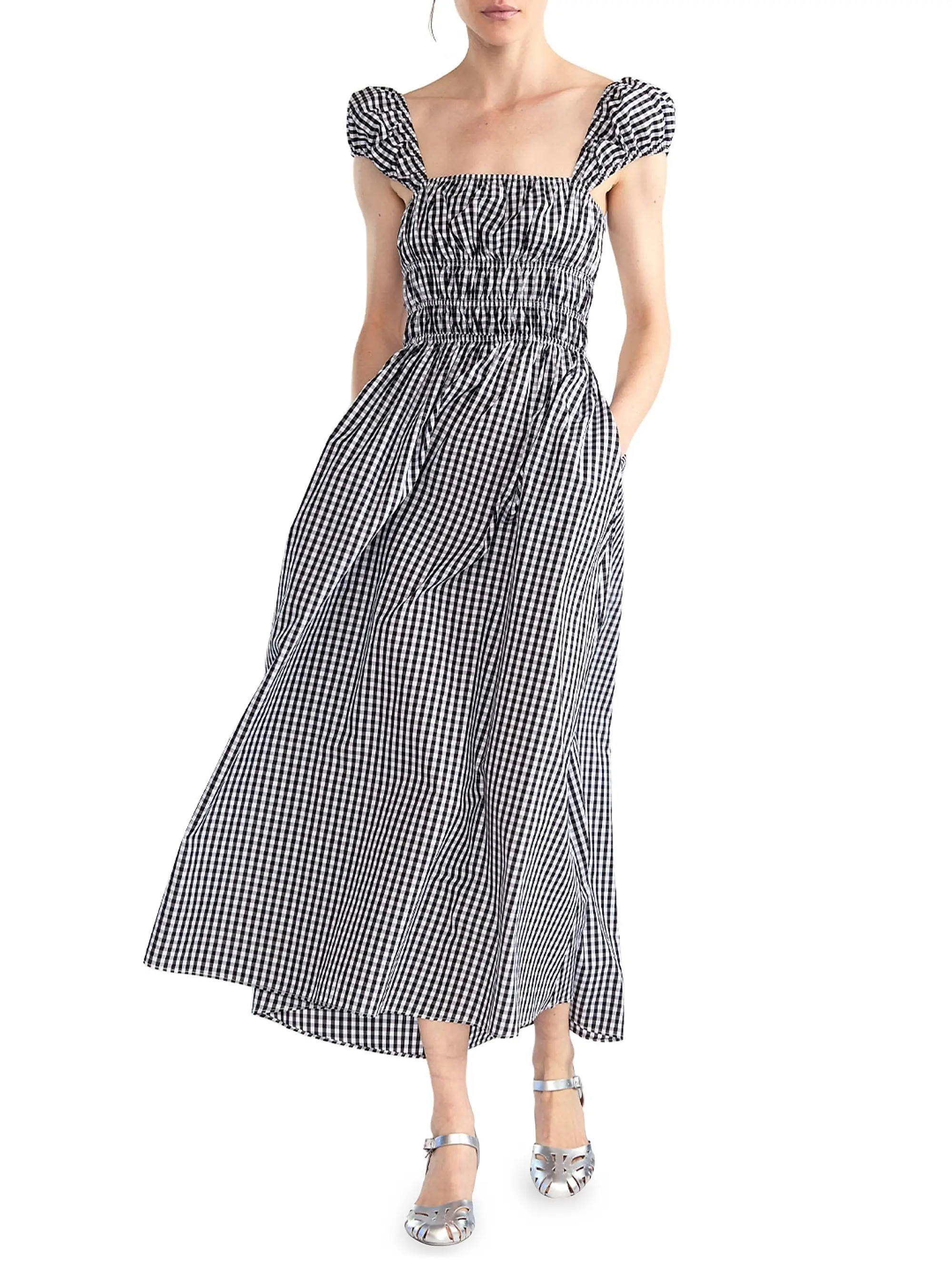 Tie-Back Cotton Dress | Saks Fifth Avenue