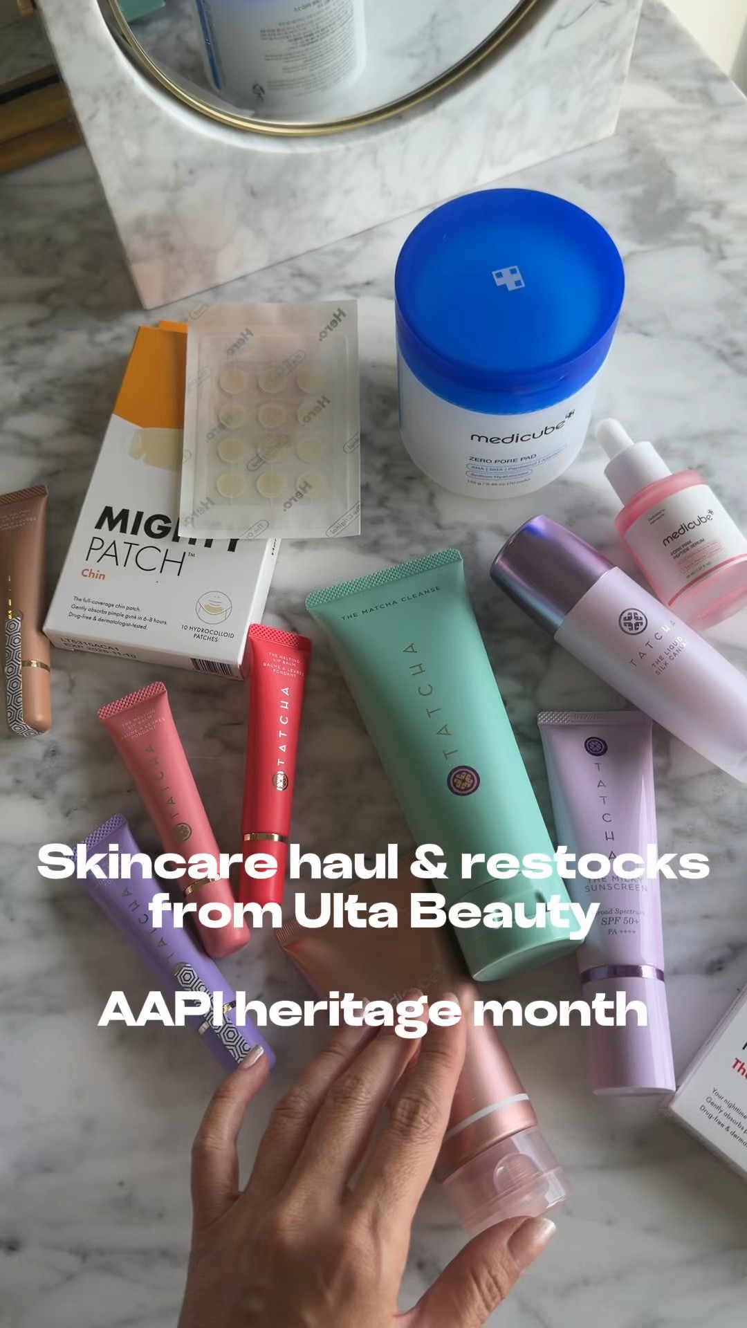 It’s AAPI Heritage Month and I’m excited to partner with @ultabeauty to share a few of my favorite Asian Beauty products and also a mini haul of some new things I’ve been really wanting to try.

Tatcha has been a favorite since the very beginning. Linked my restocks including my favorite cleanser, SPF and primer. Love the new melting lip balms exclusive to Ulta!

Restocked a few things from Hero - I love the Mighty Patch!  Their hydrocolloid patches are also made in Korea and out of all the patches I’ve tried I do think these are the best.

Medicube has been popping up all over my feed for K-Beauty and they have some viral products that look truly impressive for glass skin. Going to put these to the test to try soon!

#ultaAAPI
#ulta
#ultabeauty
#ad