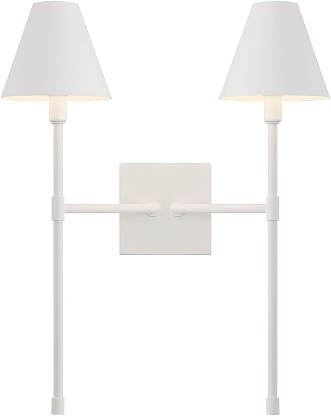 Savoy House 9-5202-2-83 Jefferson 2-Light Wall Sconce in Bisque White (20" H x 16" W) | Amazon (US)