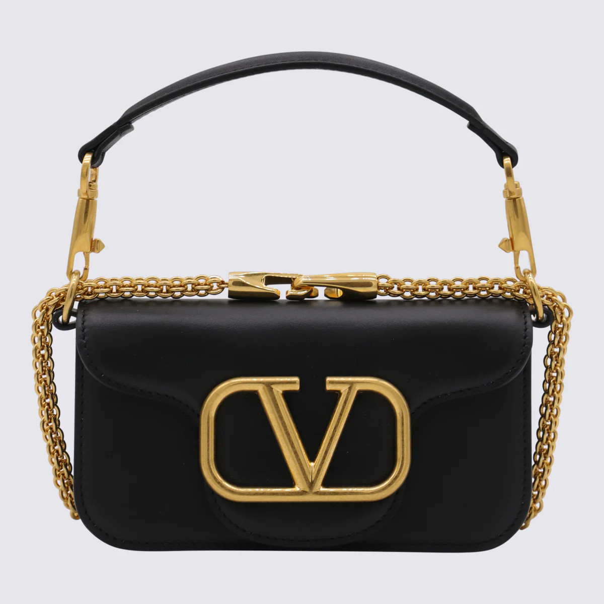 Valentino Garavani VLogo Shoulder Bag — Black | Italist Inc.