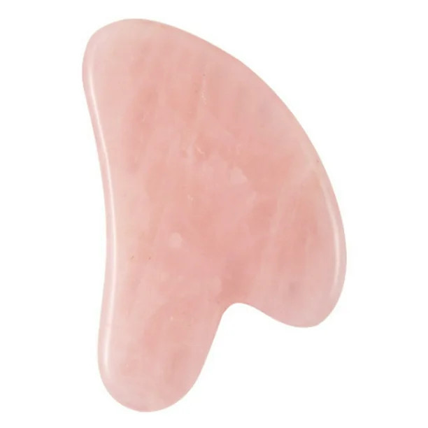 Meterk Natural Rose Quartz Stone Guasha Facial Face Neck Body Gua Sha Board Massager - Walmart.co... | Walmart (US)
