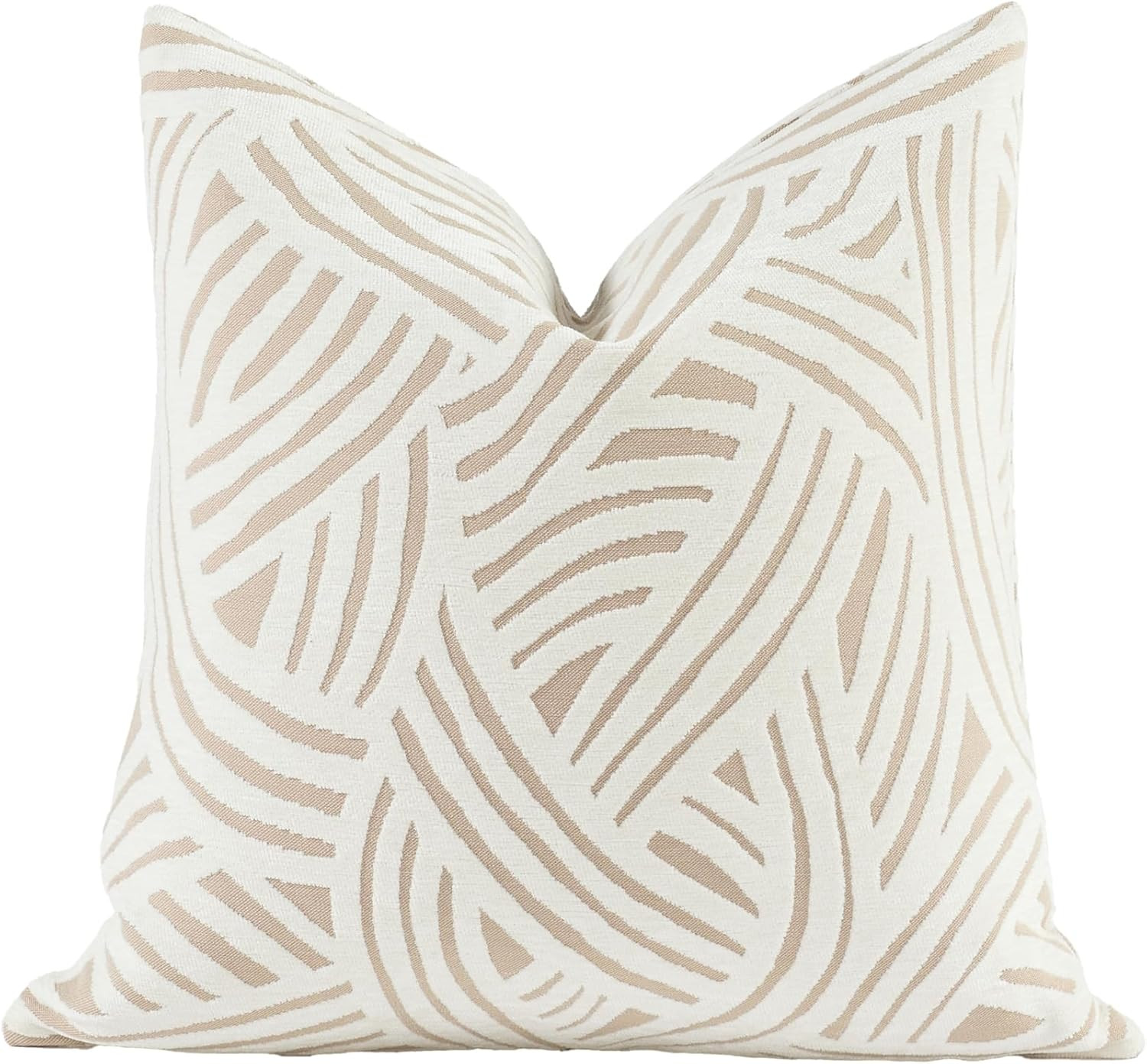 Croker Horse New 20x20'' inches Throw Pillow Cushion Covers - Paradise Beige Color Chenille Jacquard Embroidery Luxury Modern Style Couch Sofa Bed Pillow Cover for Living Room Bedroom | Amazon (US)