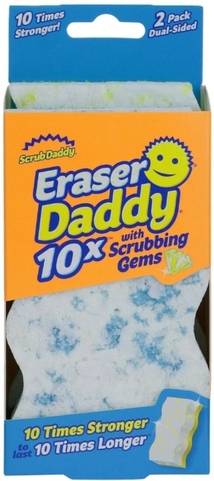 Scrub Daddy Eraser Sponge - 10x More Durable Than Traditional Erasers with Scrubbing Gems - Remov... | Walmart (US)