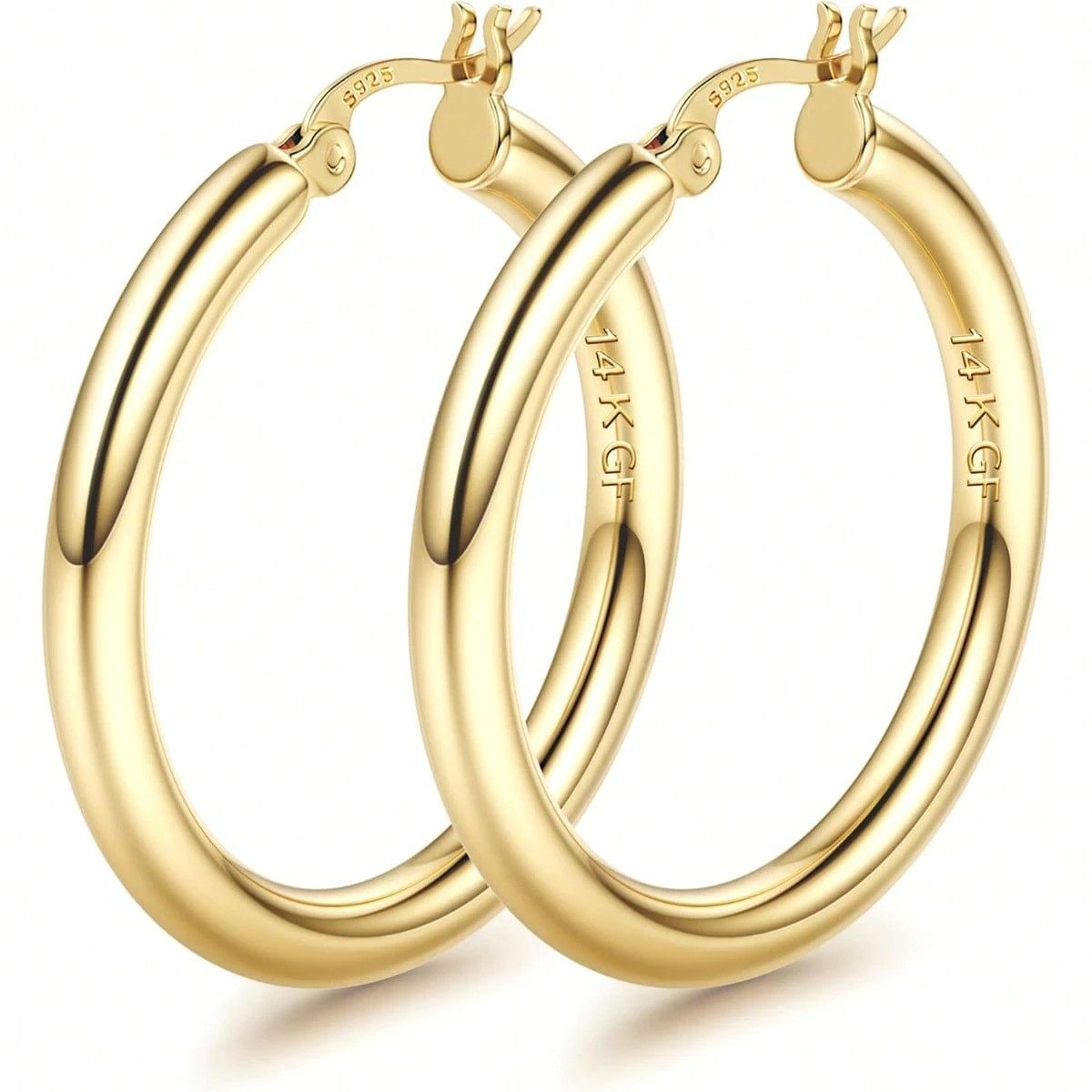 50mm Gold Waterproof Hoops | SHEIN