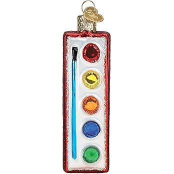 Old World Christmas Ornaments Watercolor Palette Glass Blown Ornaments for Christmas Tree | Amazon (US)