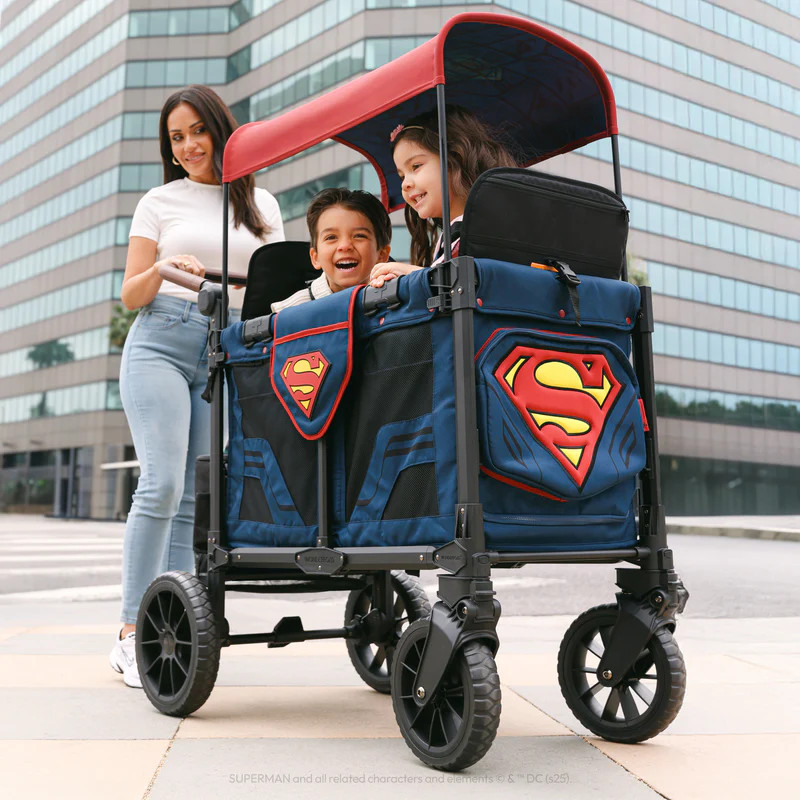 Superman Double Stroller Wagon (2 Seater) | WonderFold | WonderFold Wagon
