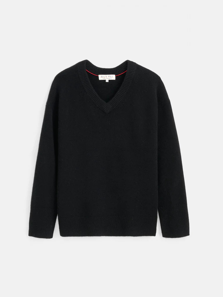 Rowan V-Neck Sweater In Cashmere | Alex Mill