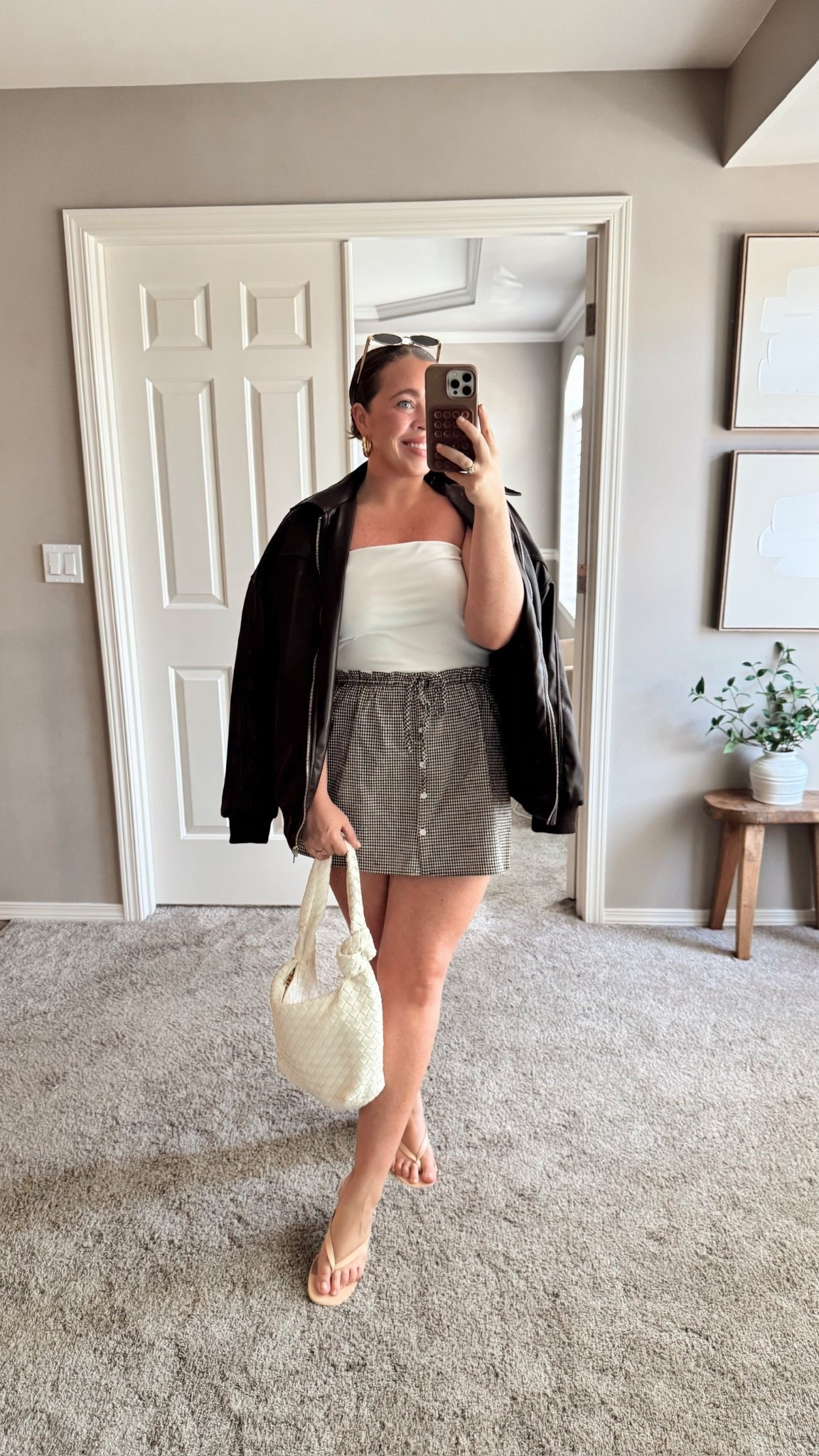 Girls Night OOTD 🍸🤎

Wearing a size large in the skirt and XL in the jacket 

#LTKMidsize #LTKFindsUnder50 #LTKFindsUnder100
