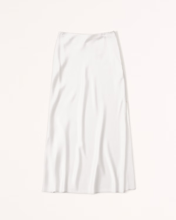 Satin Maxi Skirt | Abercrombie & Fitch (US)