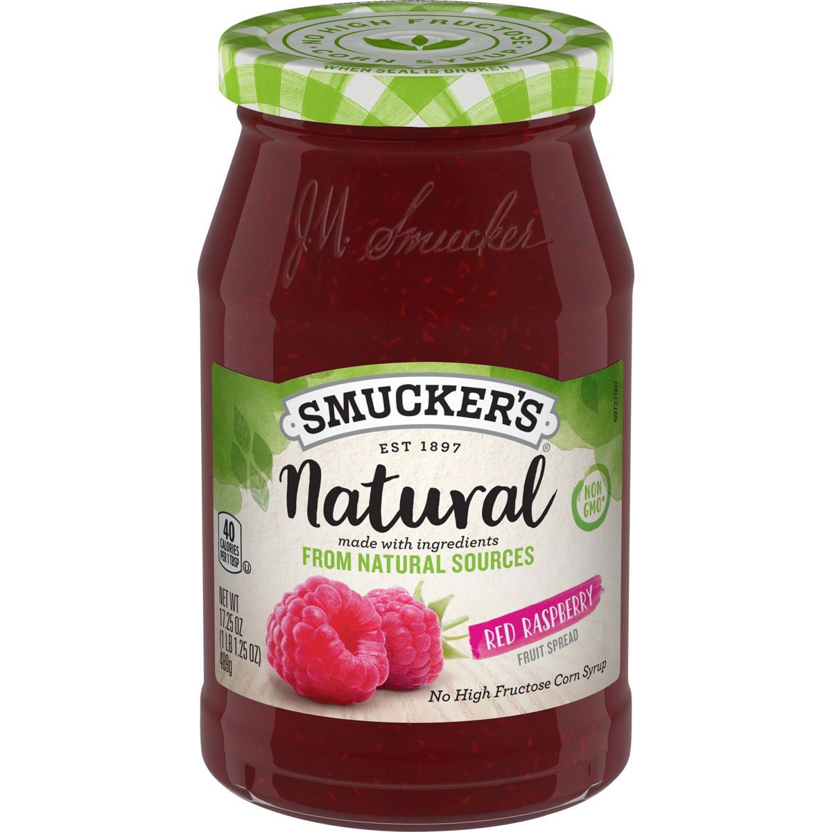 Smucker's Natural Red Raspberry Fruit Spread - 17.25oz | Target