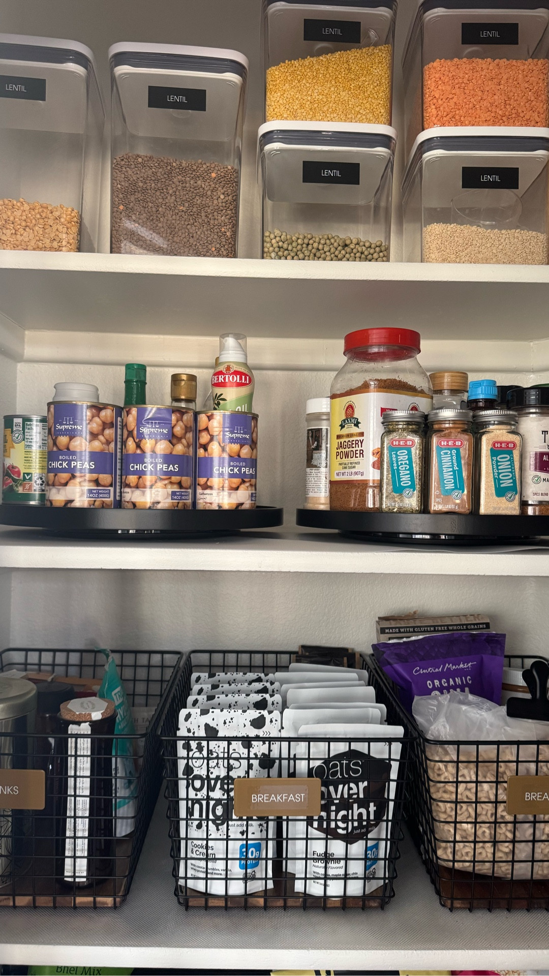 Swapping out fabric bins for clear, wipeable containers made this pantry so much easier to maintain.

Everything is visible, accessible, and designed to work for a busy family.

Linked the exact products used here.


#LTKfoodie #LTKHome