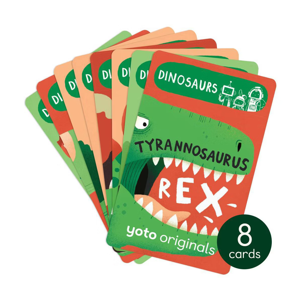 Yoto BrainBots: Dinosaurs Audio Card Collection (8 Card Pack) | Target