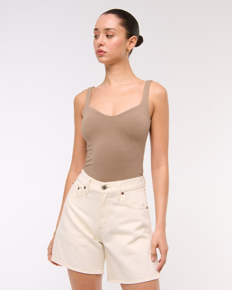 Women's Bra-Free Seamless Sweetheart Tank | Women's Tops | Abercrombie.com | Abercrombie & Fitch (US)