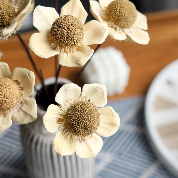 handmade wooden shell  flowers，dried flowers arrangement，artificials flowers，home decoratio... | Etsy (US)