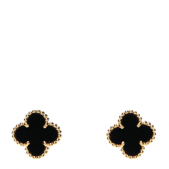 VAN CLEEF & ARPELS

18K Yellow Gold Black Onyx Sweet Alhambra Earrings | Fashionphile