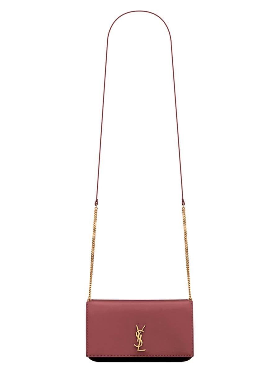 Cassandre Phone Holder with Strap in Smooth Leather | Saks Fifth Avenue