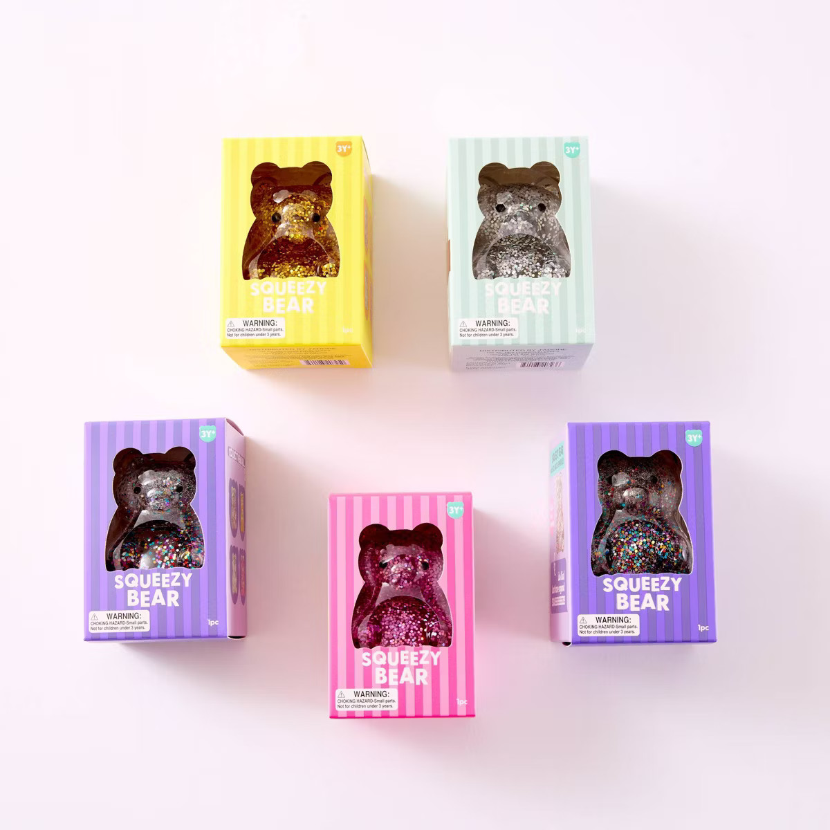 J'adore Squeezy Glitter Bear Sensory Squeeze Toy - 5pk | Target