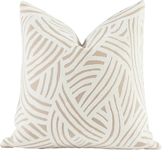 Croker Horse 2025 New 20x20'' inches Throw Pillow Cushion Covers - Paradise Beige Color Chenille ... | Amazon (US)