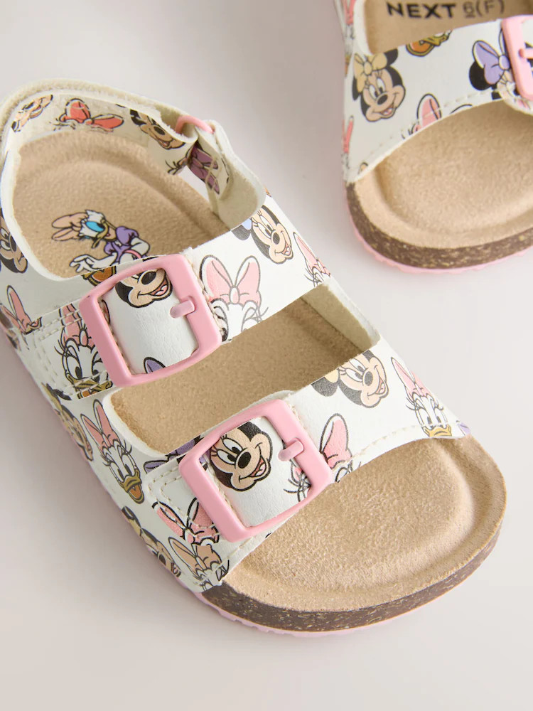 Pink Standard Fit (F) Minnie Mouse Corkbed Double Two Strap Sandals | Next US