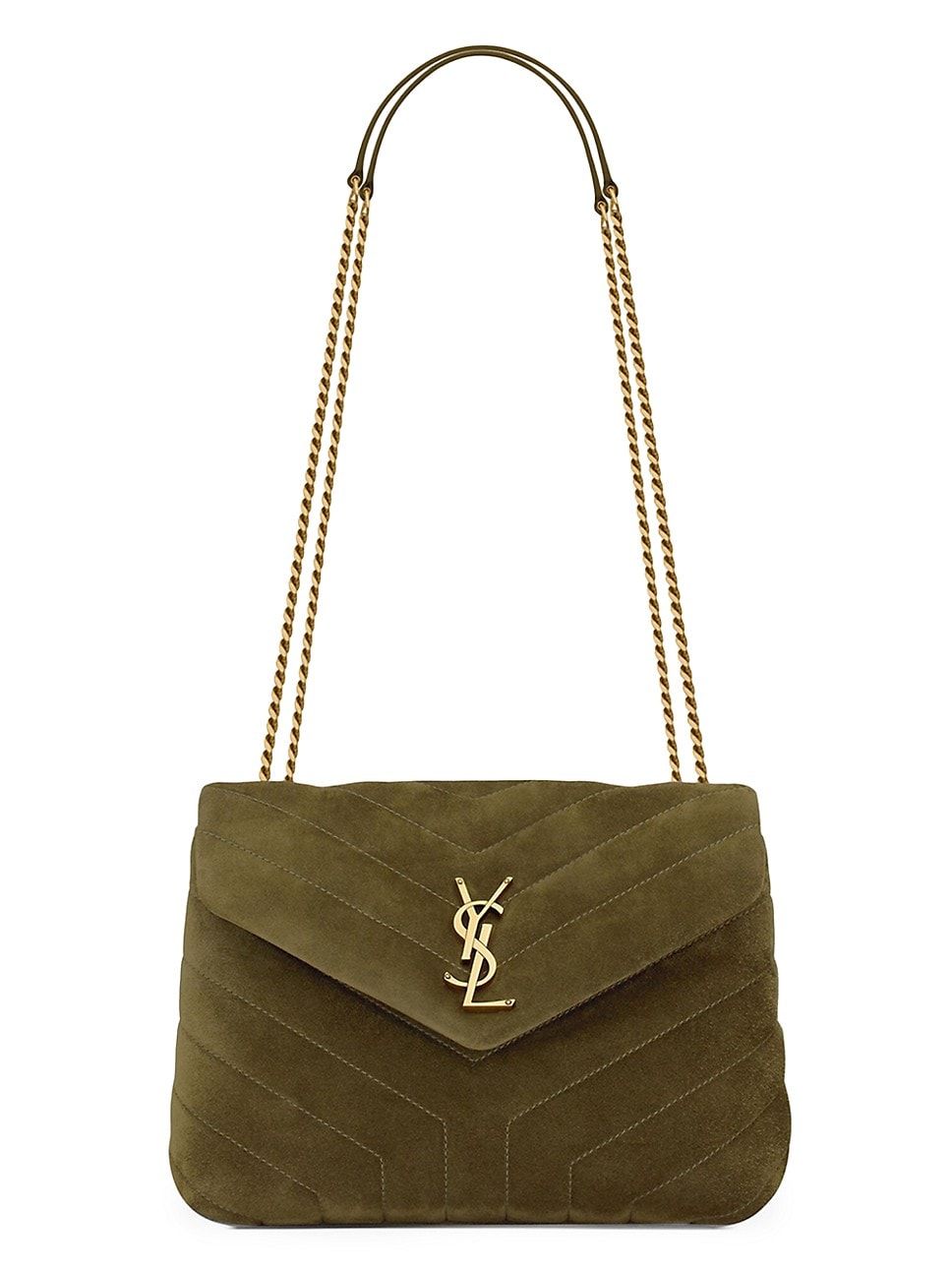 Small Loulou Matelass Suede Shoulder Bag | Saks Fifth Avenue