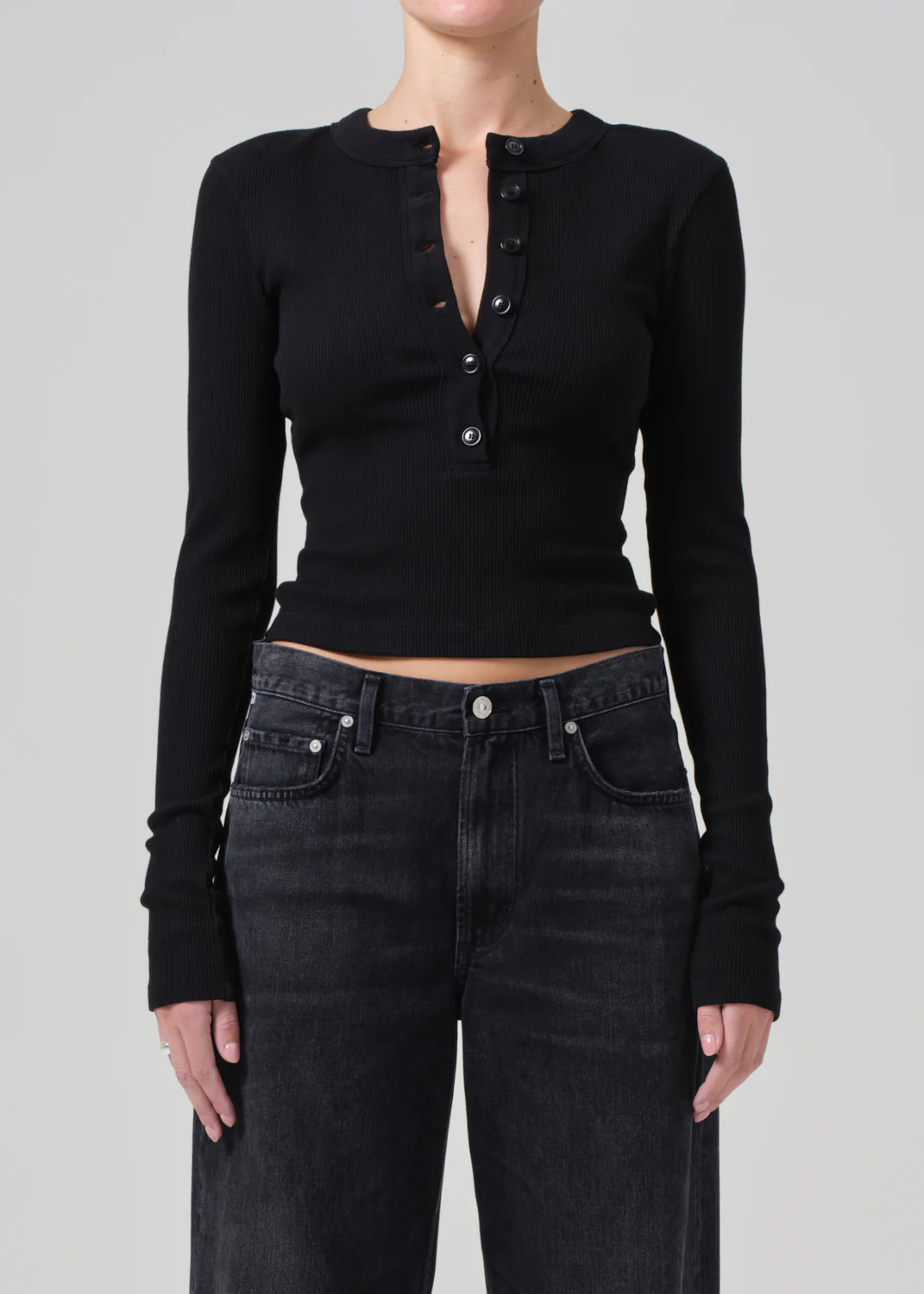 Varra Henley in Black | Citizens of Humanity