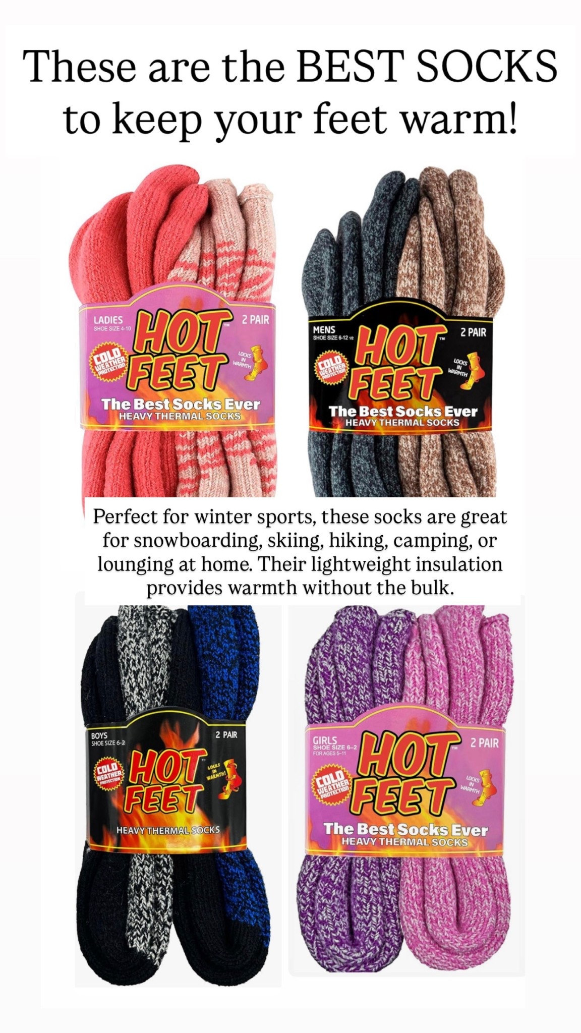 Best socks to keep your feet warm 

#LTKGiftGuide