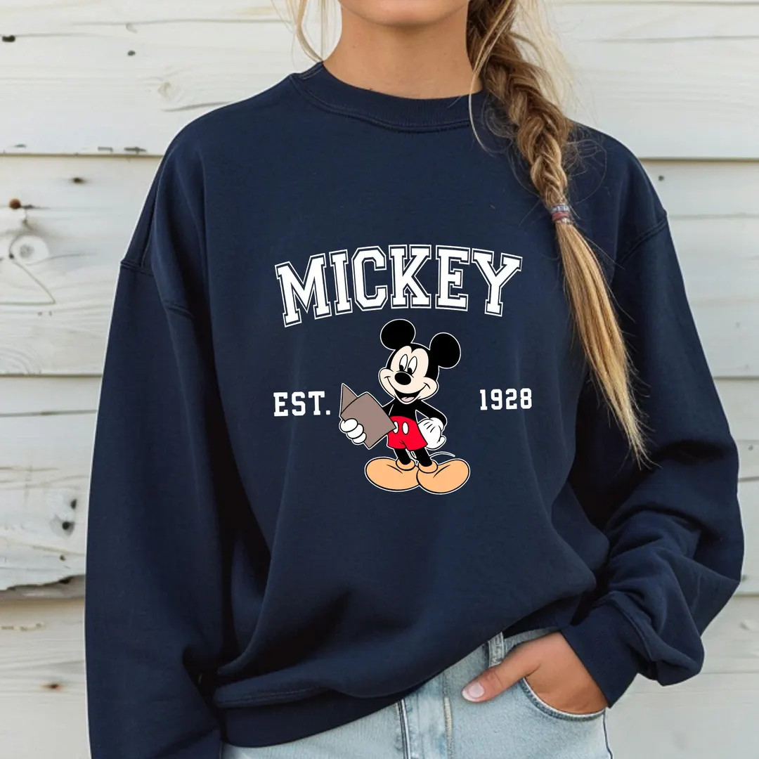 Retro Mickey Mouse Sweatshirt: Classic Disneyworld Sweater | Etsy (US)