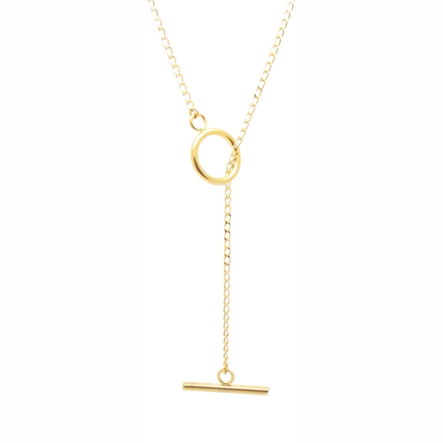 Salome X Stephanie Waxberg Gold Lariat Necklace by SALOME | Wolf and Badger (Global excl. US)