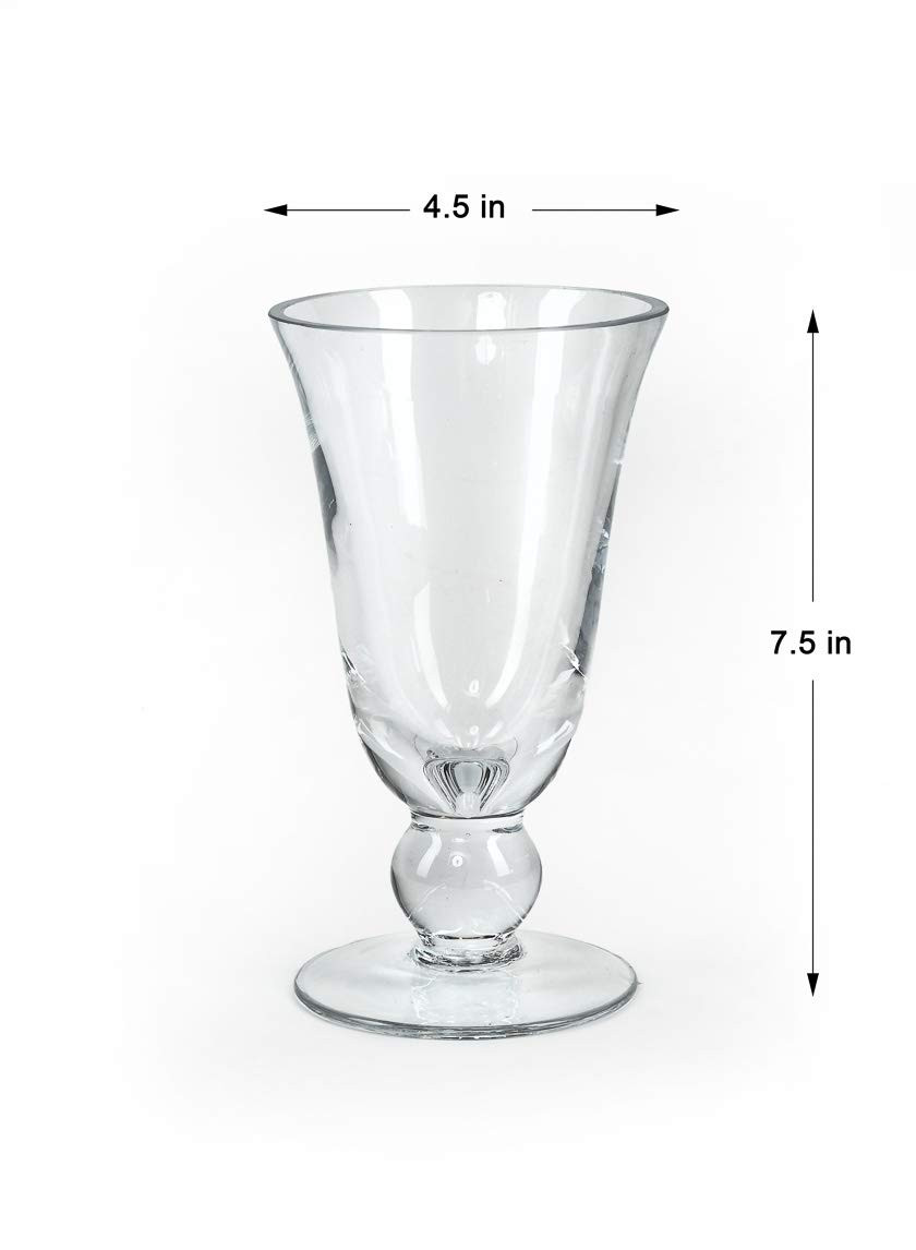 Serene Spaces Living Wazon Glass Urn Vase, Decorative Pedestal Bouquet Vase, Ideal as Floral Cent... | Amazon (US)